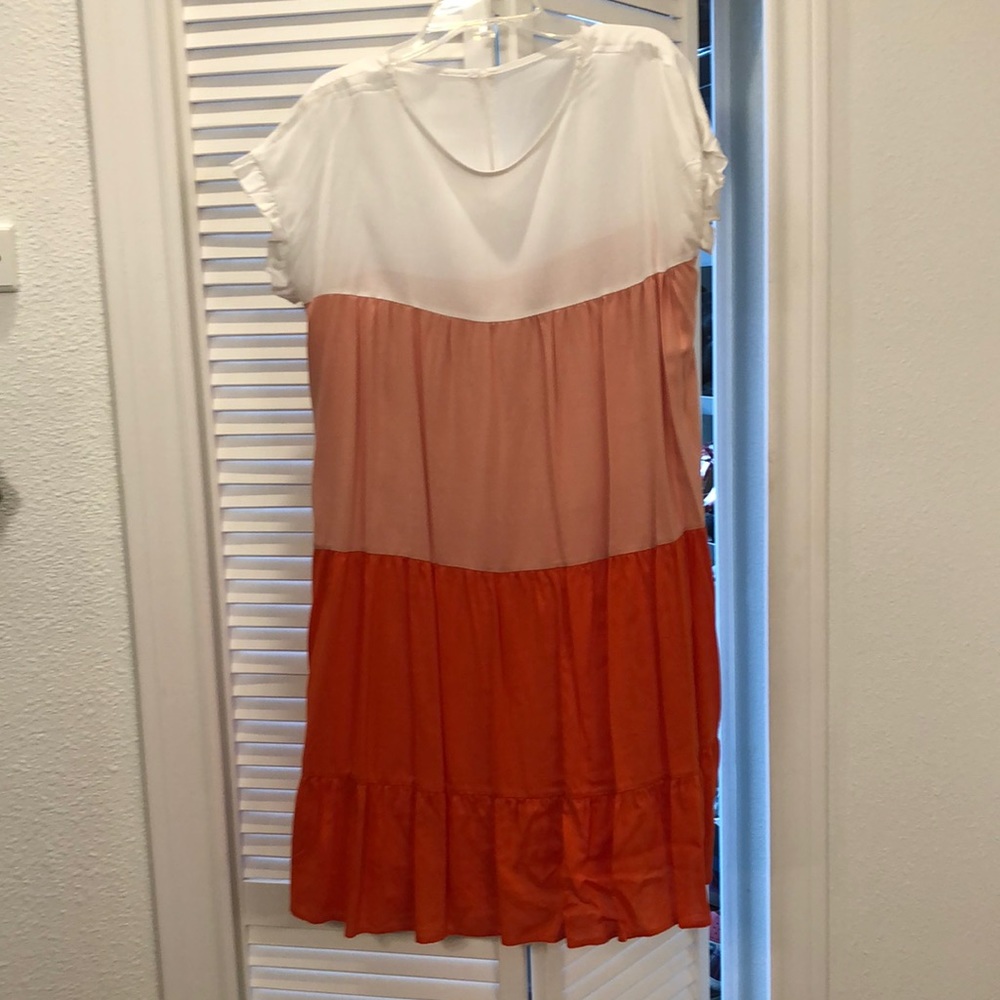 Orange and peach sundress